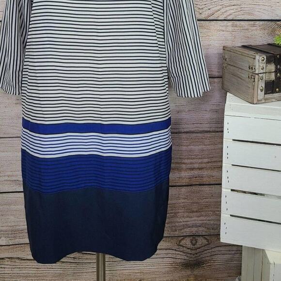 Zara Striped Pockets Color Block‎ Dress Small - Picture 3 of 3